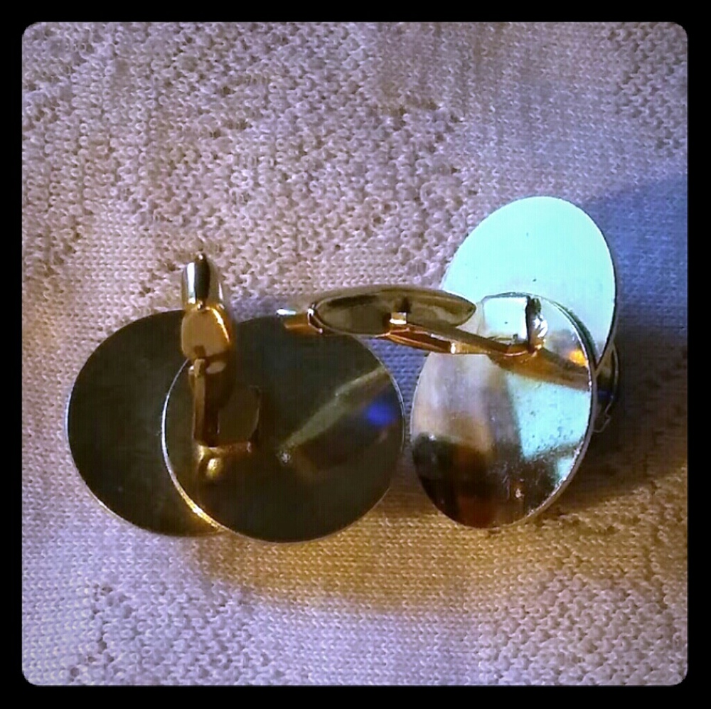 Vintage Geometric Intersecting Circles Cufflinks - image 7